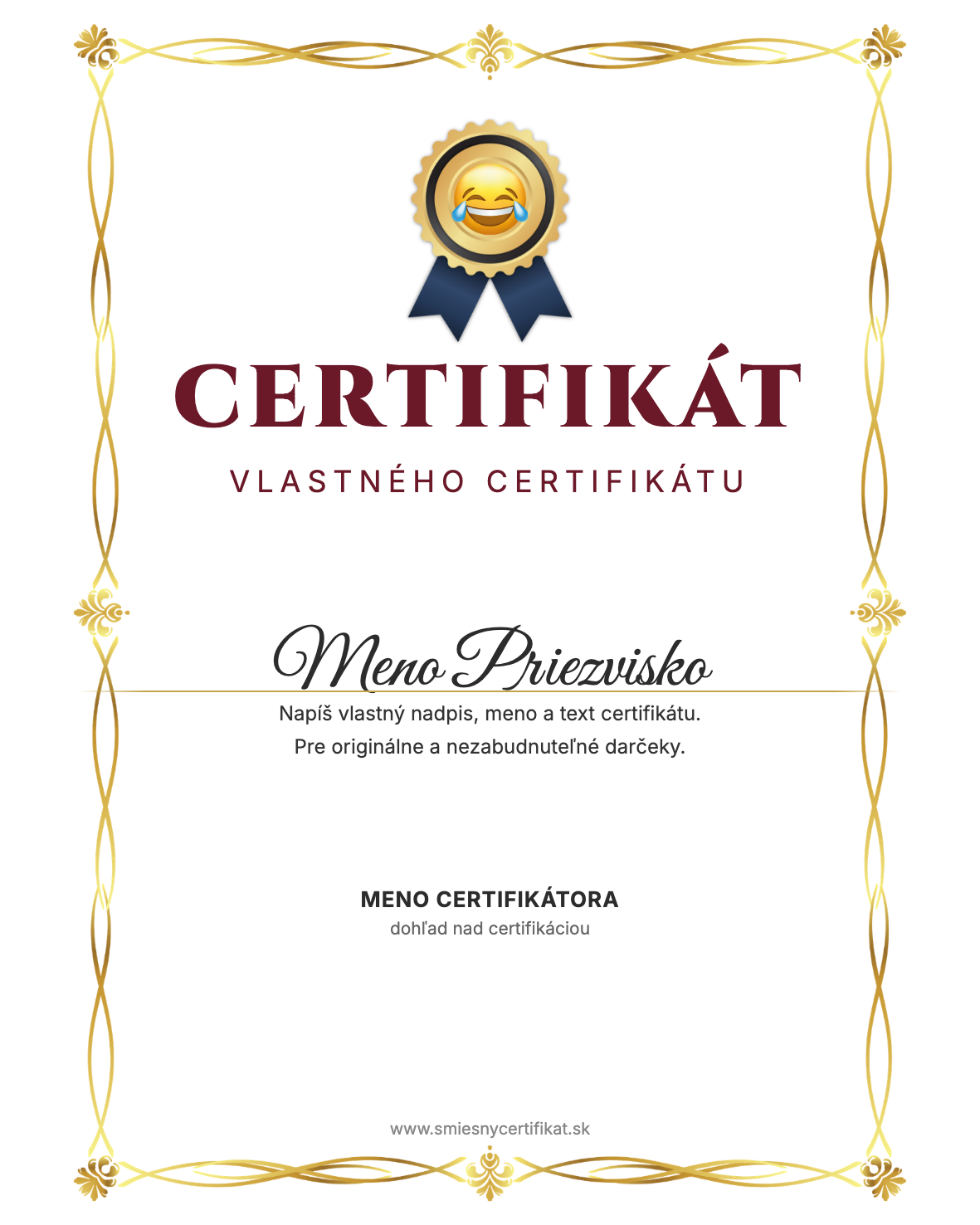 Vlastný Certifikát
