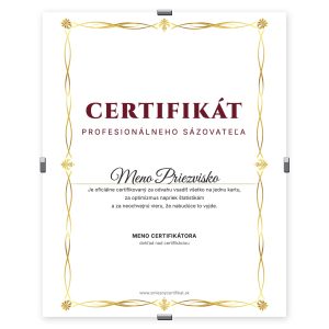 Certifikát Profesionálneho Sázovateľa